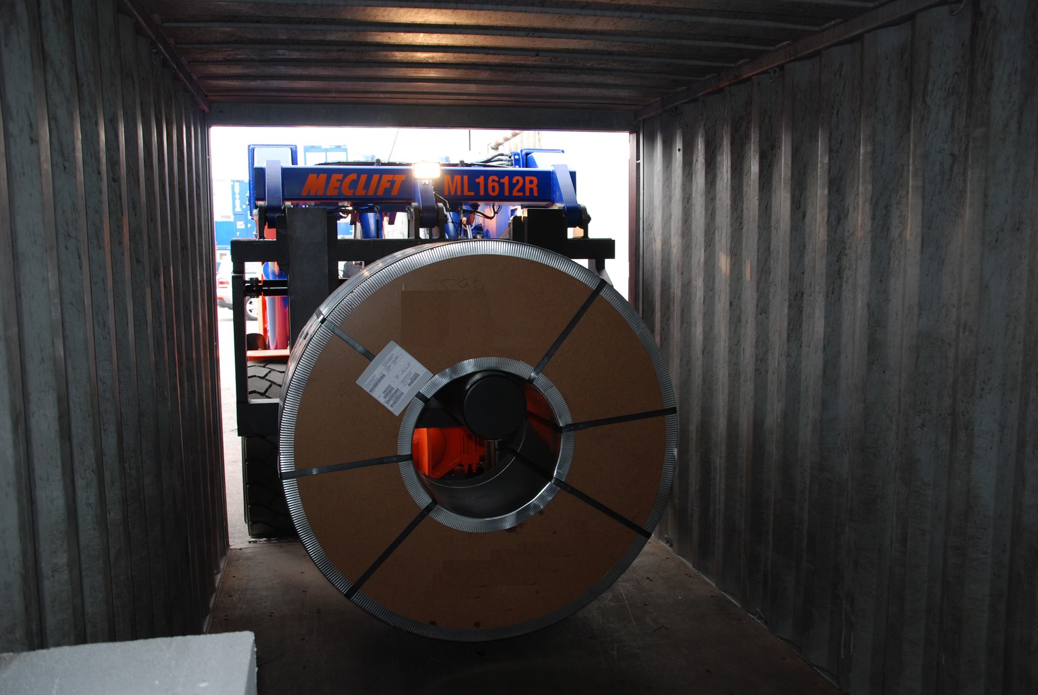 ML1612R loading a steel coil